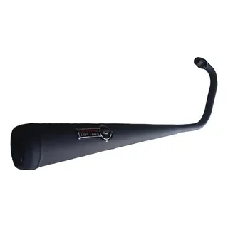 TUBO DE ESCAPE NEGRO LEON 150CC 5G