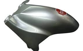 GUARDAFANGO DELANTERO GRIS/PLATA AVILA 90CC