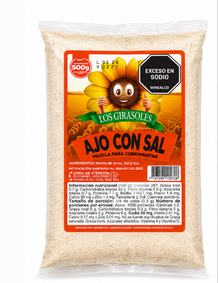 AJO SAL GIRASOL X500G