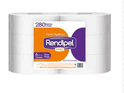 PAPEL HIGIENICO INSTITUCIONAL X250MT 4UD