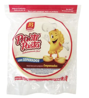 MASA PARA EMPANADAS X 500G CUADRADA