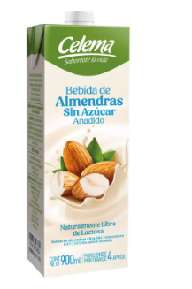 BEBIDA ALMENDRAS SIN AZUCAR X900ML