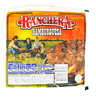 CARNE HAMBURGUESA RANCHERA X2UD