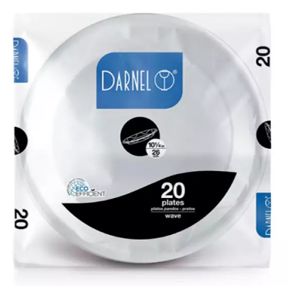PLATO BLANCO 26 CM X20 UD