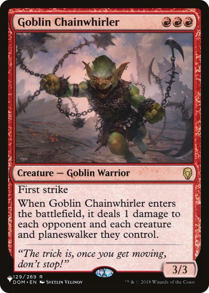 Goblin Chainwhirler - The List Reprints (LIST)