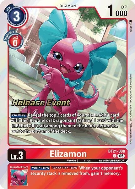 Elizamon - World Convergence Release Event Cards (BT-21_PR)
