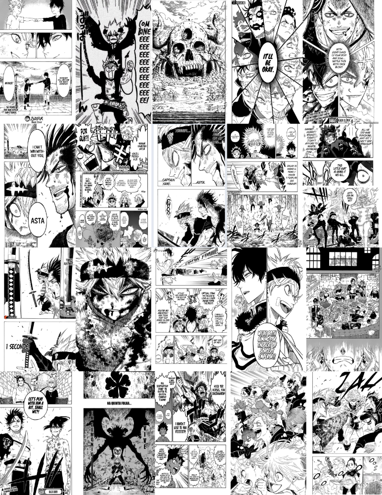 DECOMURAL BLACK CLOVER
