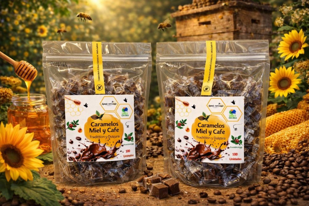 Caramelos de Miel y Cafe X 100 Und