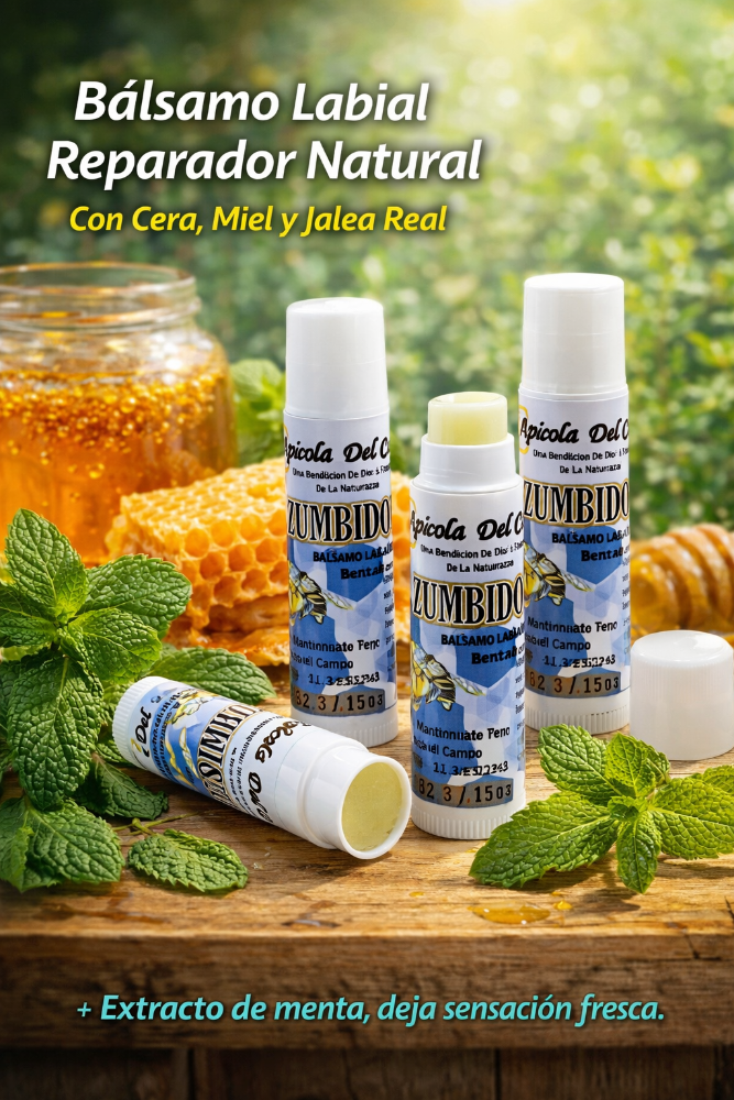 Balsamo Labial reparador con extracto de menta