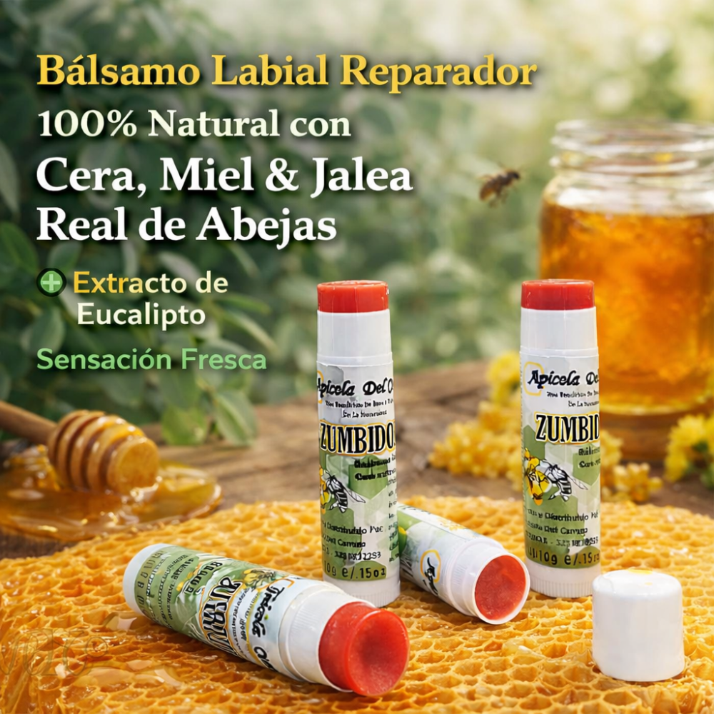 Bàlsamo Labial reparador natural  con extracto eucalipto
