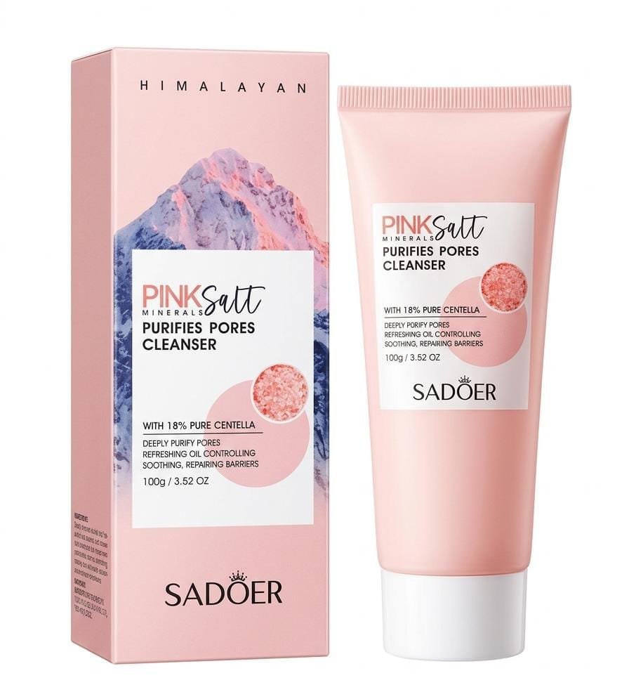 Sadoer limpiador facial pink salt himalayan
