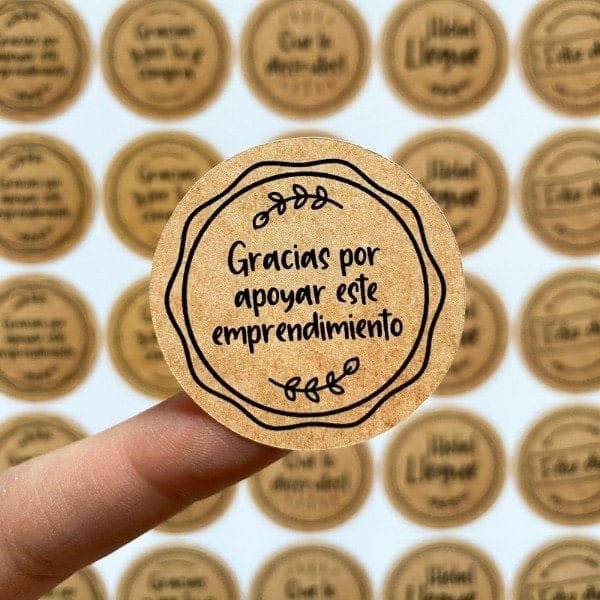 Hoja de sticker personalizado sin corte