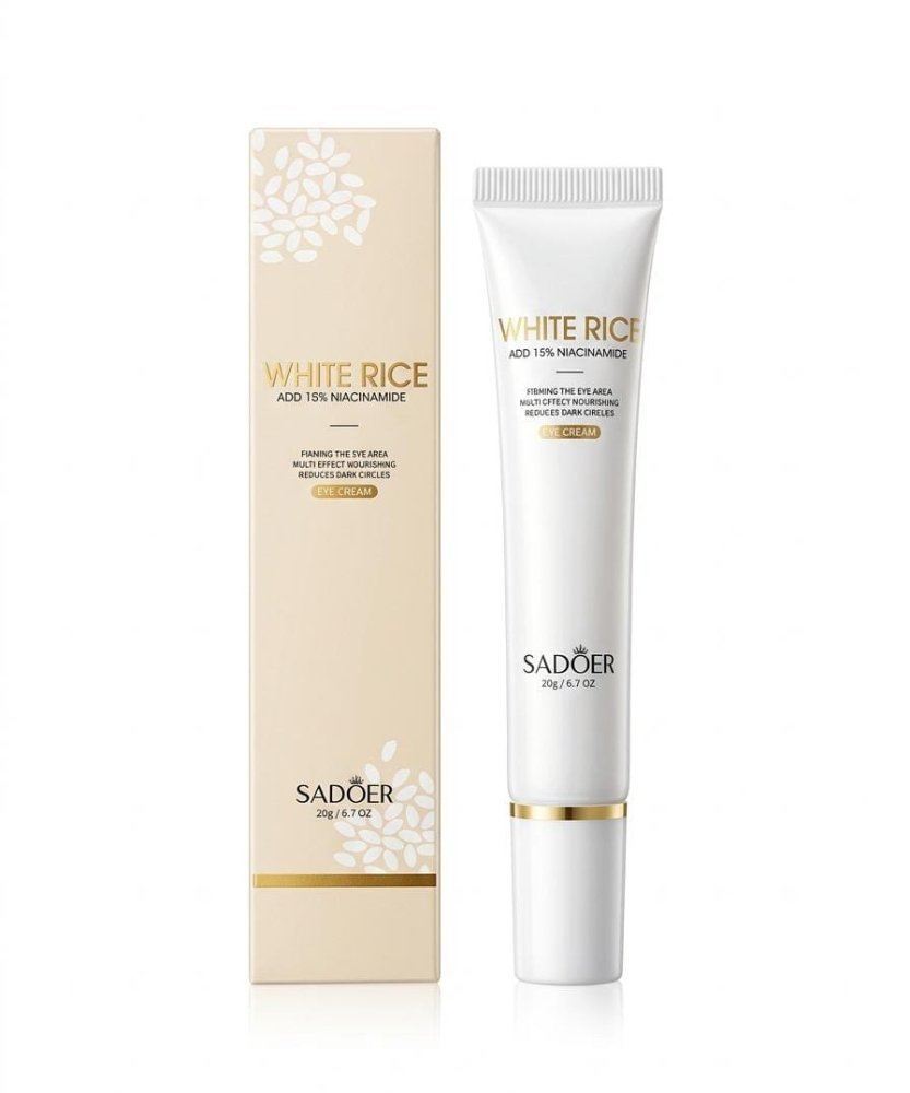 Sadoer contorno de ojos arroz white