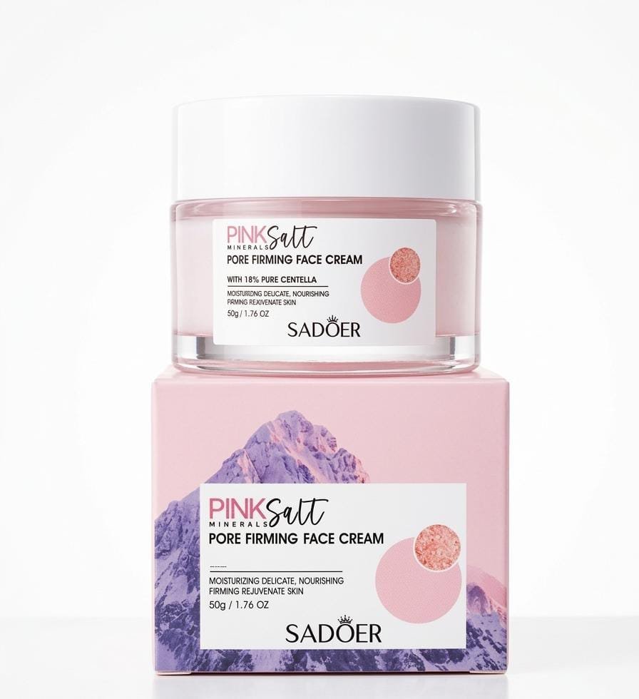 Sadoer crema facial pink salt himalayan