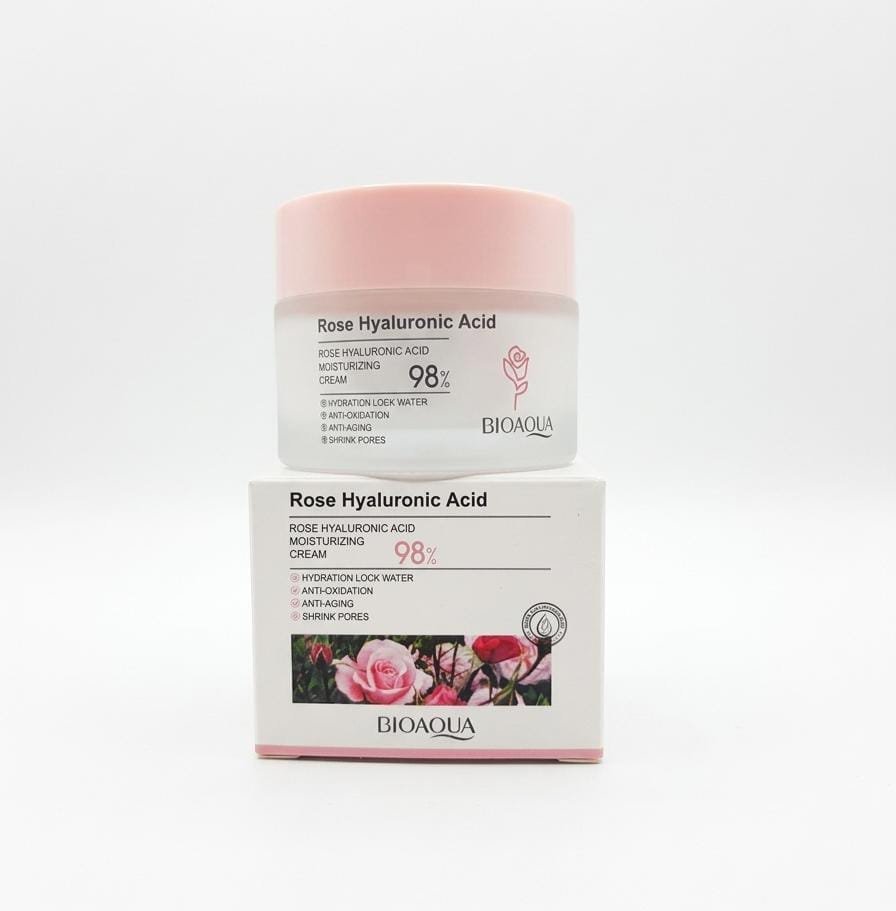 Bioaqua crema facial rose acid hialuronic