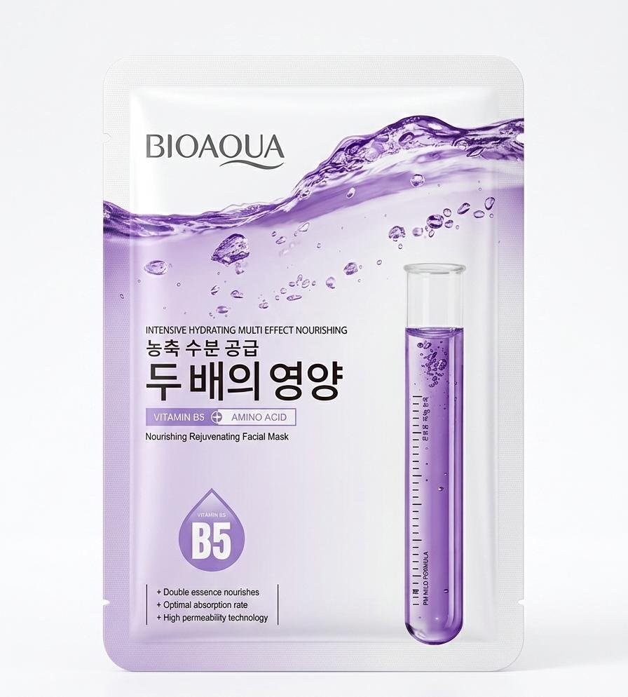 Bioaqua mascarilla facial B5 vitamina b5 / aminoácidos