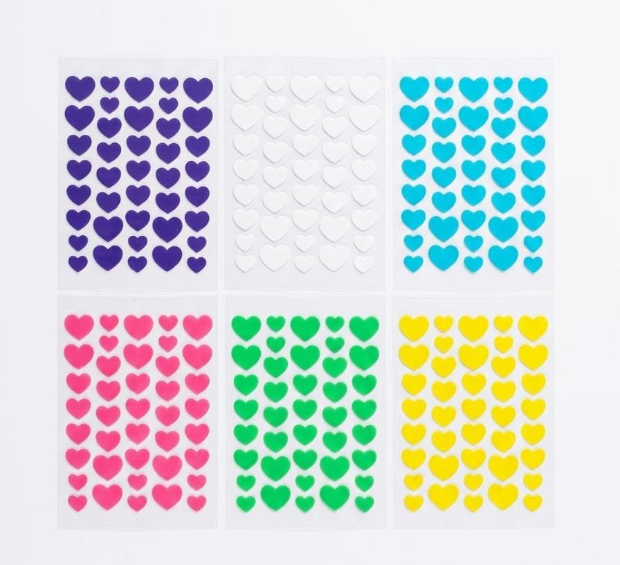 Parches de acne corazon lamina individual x40