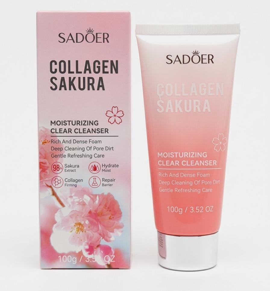 Sadoer limpiador facial collagen sakura