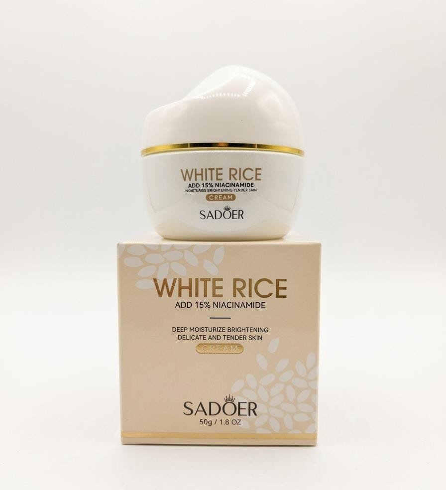 Sadoer crema facial arroz white