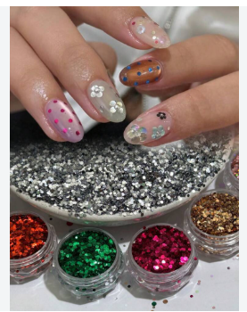 Gliter uñas pequeño