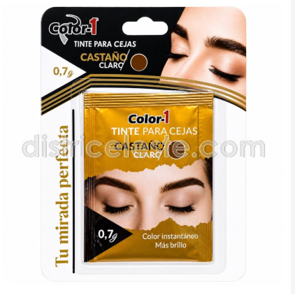 Color 1 cejas castaño claro