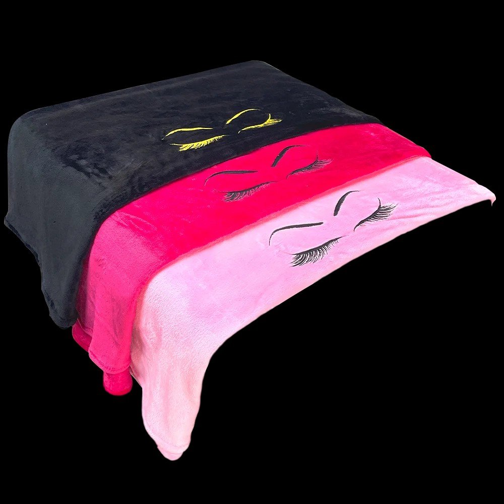 Cobija- Manta Diseño Pestañas Para Camilla