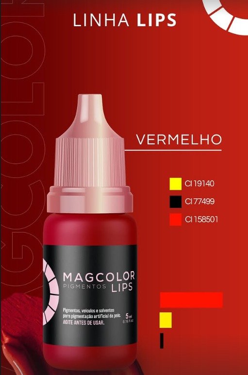 Mag Gold Lips Vermelho 5 ML