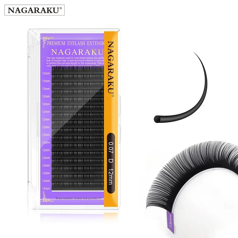 Set Pestaña Nagaraku 0.12 D 10 mm