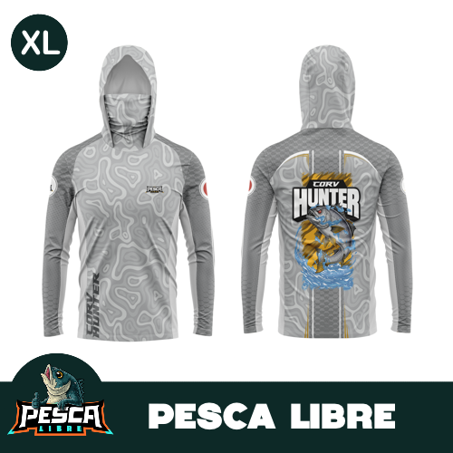 TALLA XL - POLO CORV HUNTER CON CAPUCHA Y BANDANA