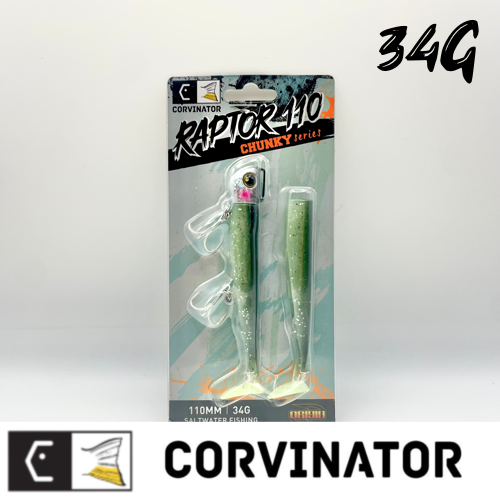 VINILO RAPTOR 110 34G Peladilla Green