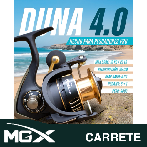 CARRETE SPINNING DUNA 4.0 MGX