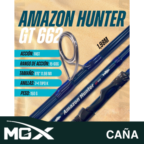 CAÑA SPINNING AMAZON HUNTER 662 MGX - 15-60G - 1.98M / FAST