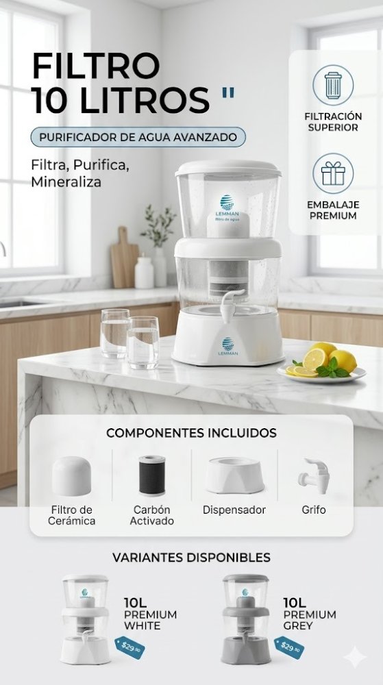 Filtro De Agua 10 Litros