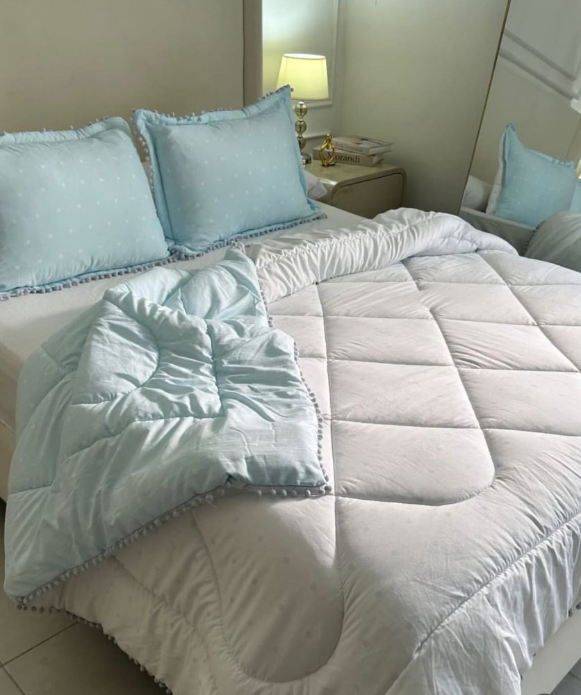 EDREDON LINO para cama de matrimonial        (1.40 * 1.90 )
