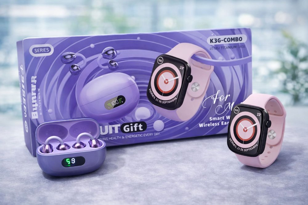 COMBO SMARTWATCH K36 + AUDÍFONOS INALÁMBRICOS