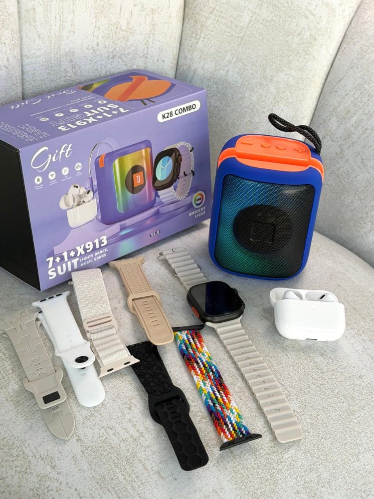 Combo K28 Smart Watch 7 en 1
