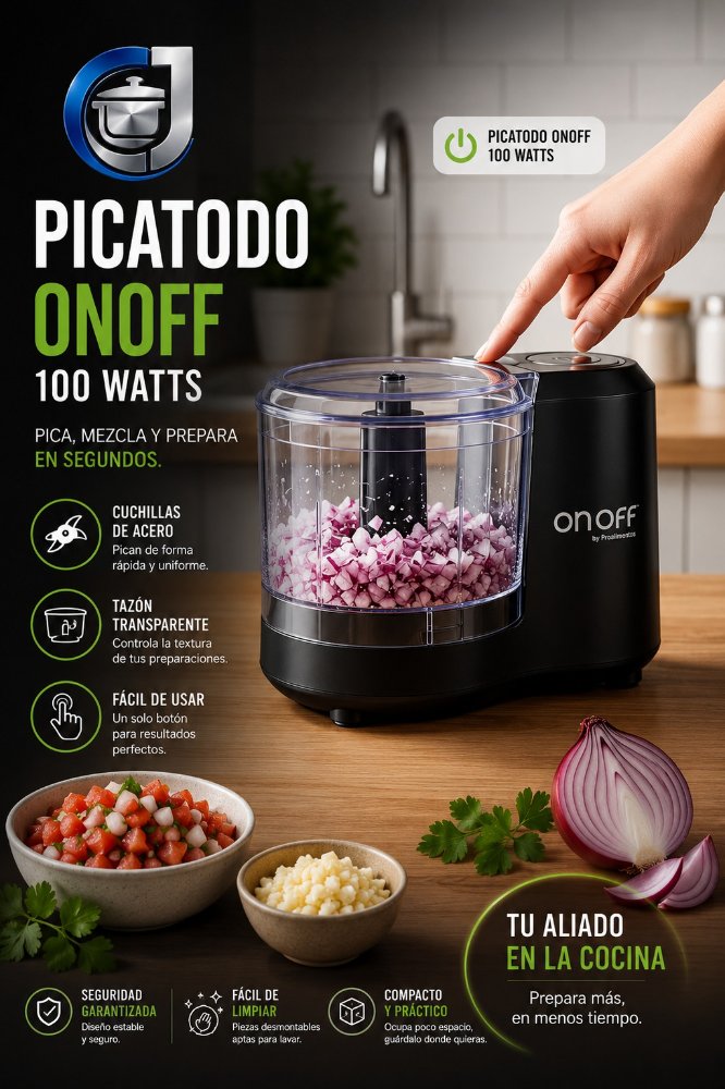 Picatodo Onoff Negro 100 Watts