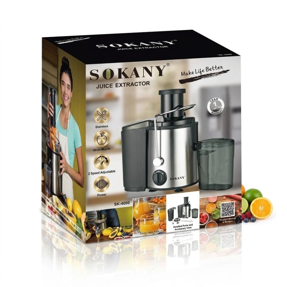 Extractor de Jugos SOKANY 800W