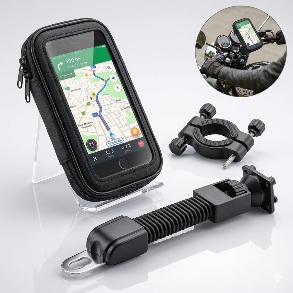 Holder para Moto con Estuche Impermeable manubrio