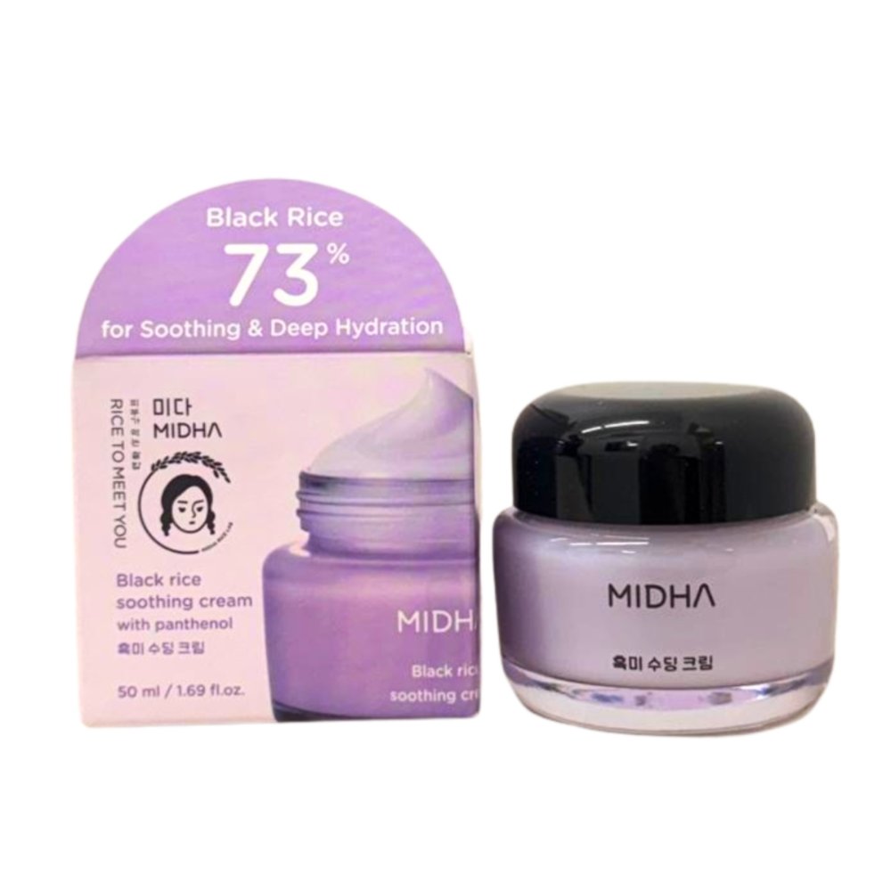 MIDHA BLACK RICE SOOTHING CREAM WITH PANTHENOL 50ML