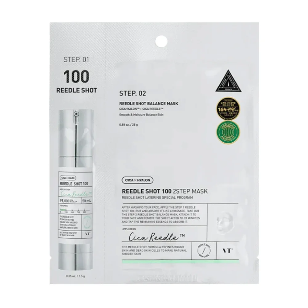 VT COSMETICS MILD REEDLE SHOT 100 2-STEP MASK
