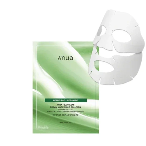 ANUA HEARTLEAF + CERAMIDE CREAM MASK NIGHT SOLUTION 25ML UND