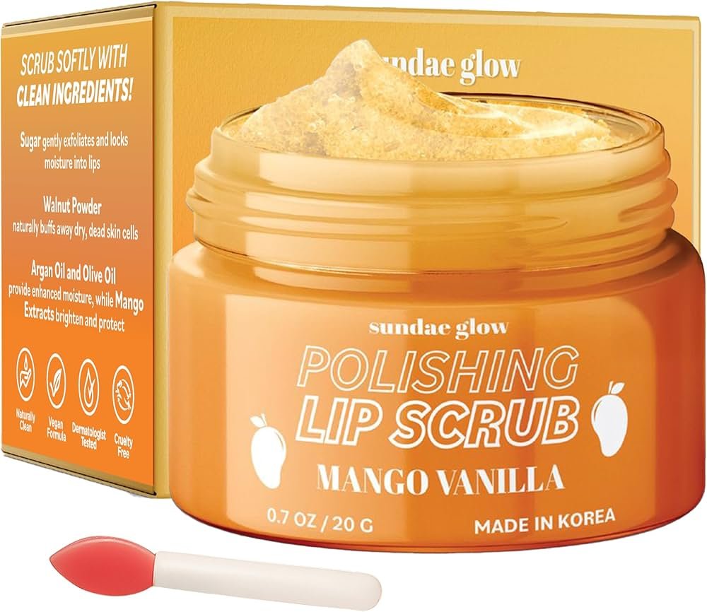 SUNDAE GLOW POLISHING LIP SCRUB -MANGO VANILLA 20GR