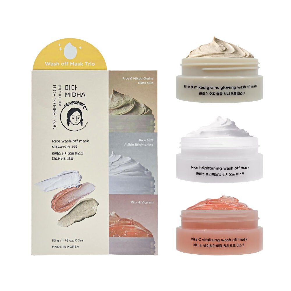 MIDHA RICE WASH OFF MASK DISCOVERY SET