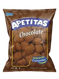 Galletas dulces apetitas de chocolate 350 gr