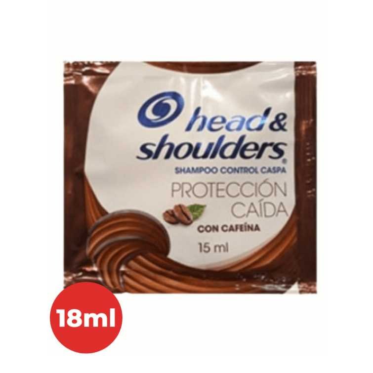 Shampu en sachets head & shoulder con cafeina