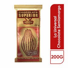 La superior chocolate en tableta 200 gr