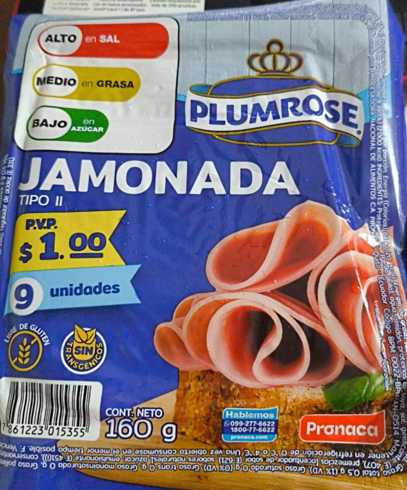 Jamonada  Plumrose 160 gr