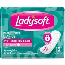 Ladysoft protectores diarios 15 unidades