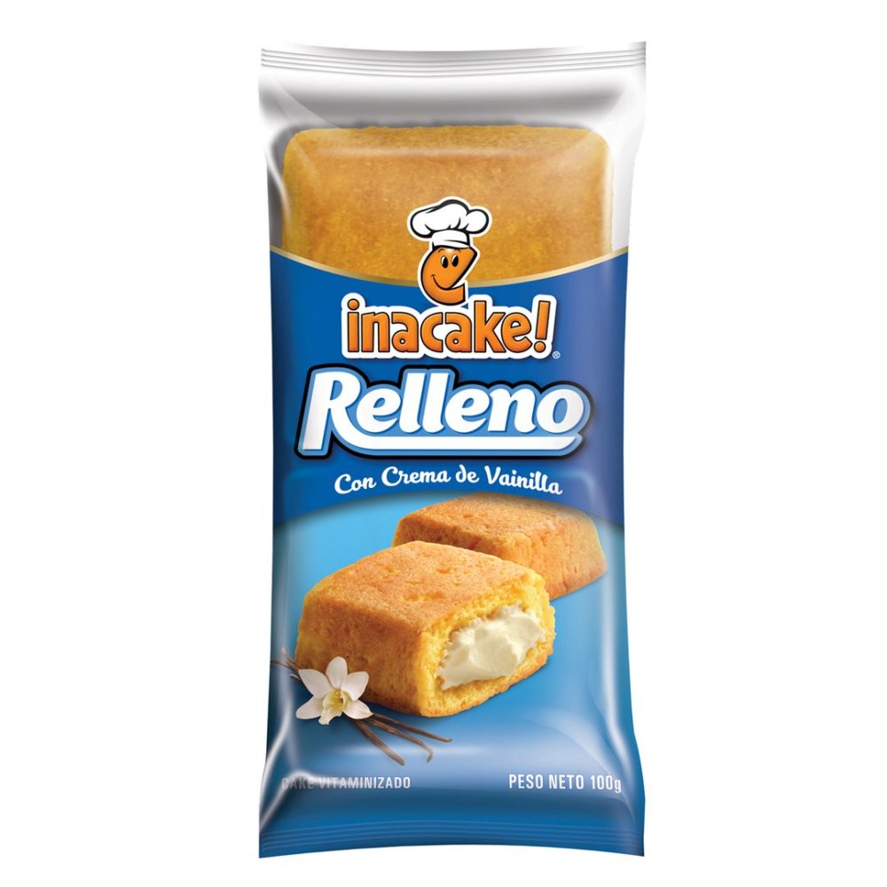 Cake Relleno Inacake Vainilla 100 g